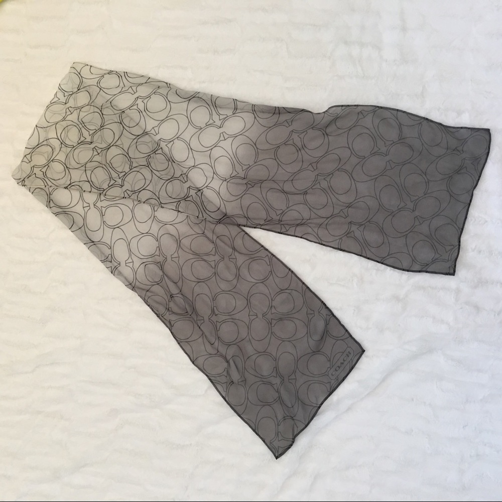 Coach sheer scarf. Ombré design